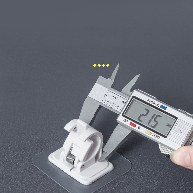 Set 2 Móc Treo Đồ Dính Tường Trong Suốt Chịu Lực Tốt