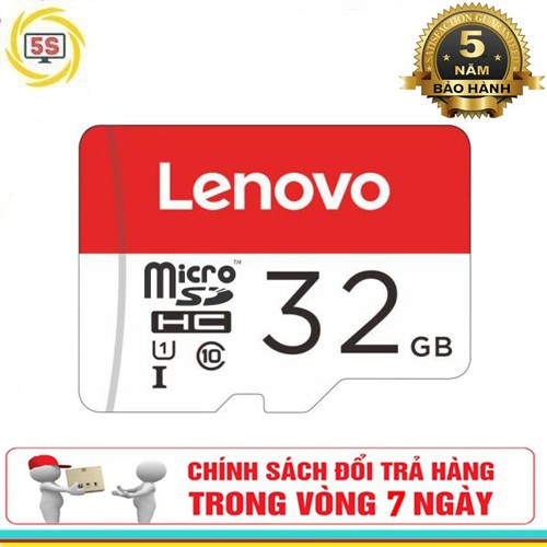 Thẻ nhớ Micro SD Lenovo 32GB - Class 10 max speed 80Mb/s - Bảo hành 5 Năm