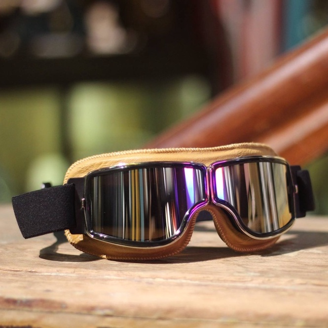 Kính phi công GG550 phụ kiện gắn mũ bảo hiểm dành cho người đi xe máy Arrow Shop