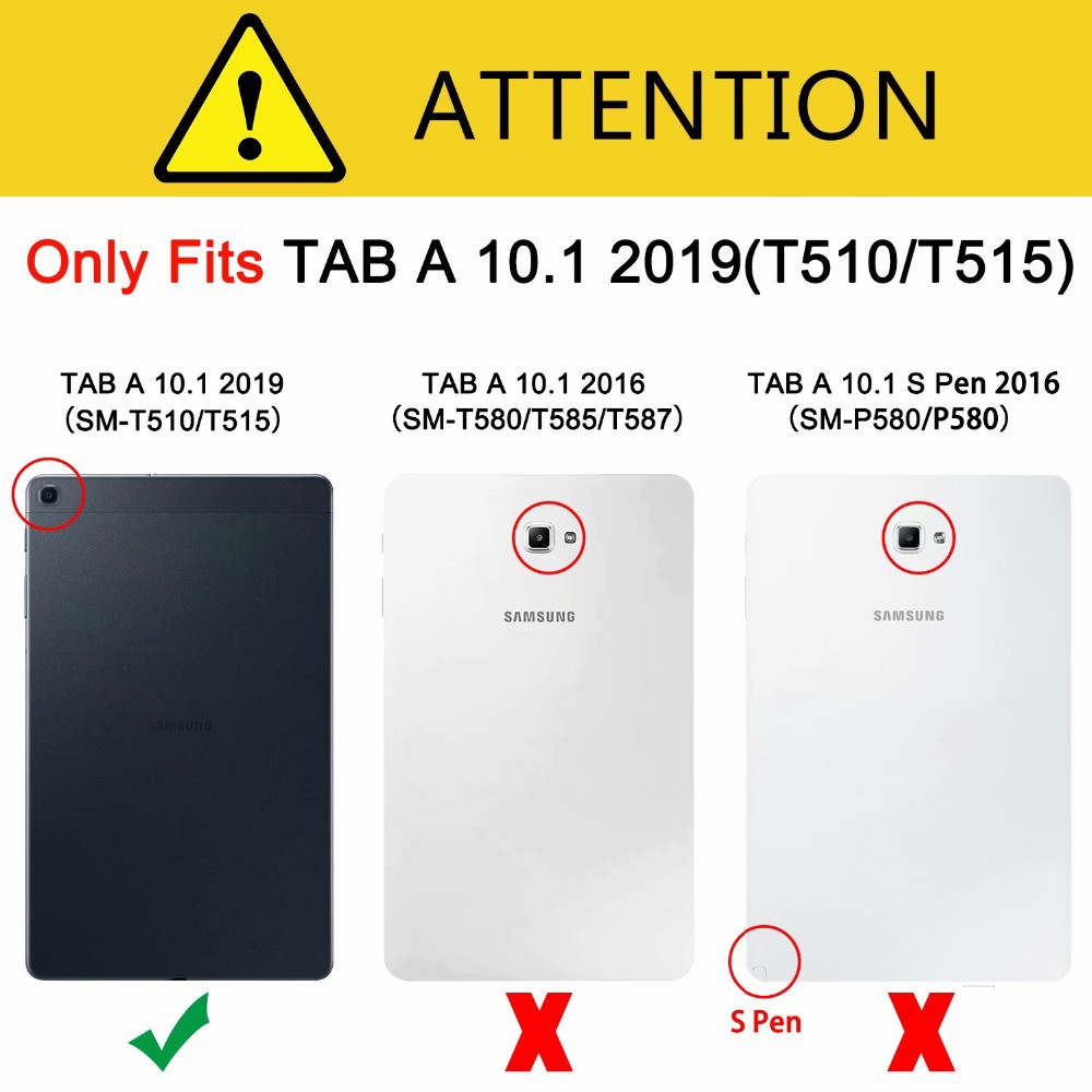 Bao Da Nắp Gập Cho Máy Tính Bảng Samsung Galaxy Tab A 10.1 2019 Sm-T510 T515