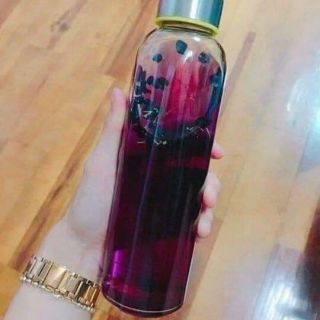 Bình thủy tinh trơn 500ml có quai xách