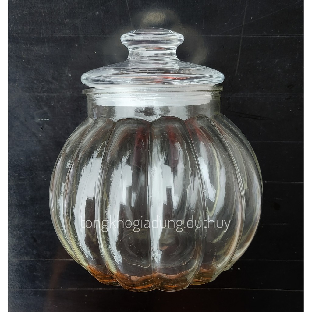 Hũ thủy tinh 1900ml hình trái bí