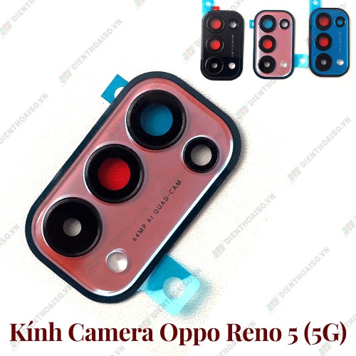 Kính và chụp camera oppo reno 5 5g có 3 màu xanh ,cam, đen