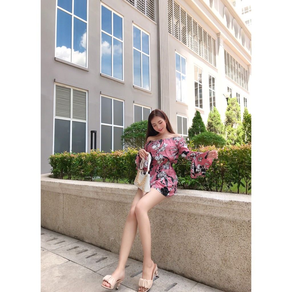 YELLOWTAG - Jum thời trang ngắn bẹt vai tay loe dạo phối | BigBuy360 - bigbuy360.vn