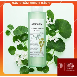 Nước hoa hồng rau má cho da dầu mụn mamonde centella trouble toner