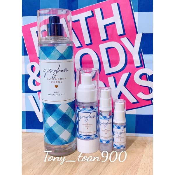 [ Gingham ] Xịt Thơm Toàn Thân Body Mist Bath And Body Works