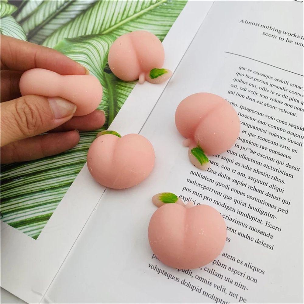 Đồ Chơi Nắn Bóp Hình Trái Đào / Quả Đào Lớn Dễ Thương Sáng Tạo Giúp Giảm Căng Thẳng