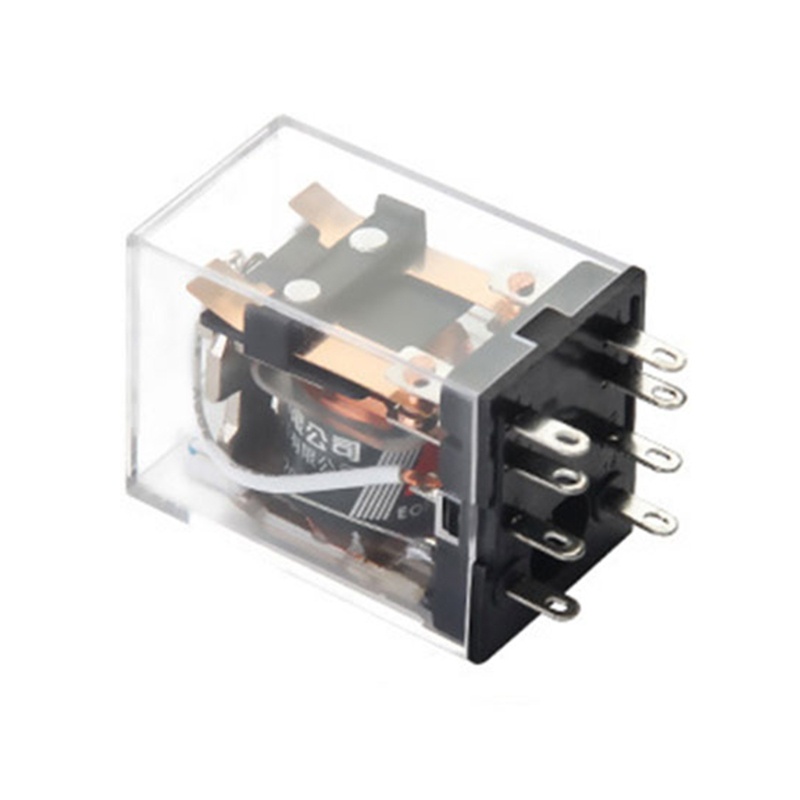 Rơ Le Điện Từ 8-Pin 5A DC12V AC220V DC24V Kèm Đế Ổ Cắm Và Đèn Led Chuyên Dụng