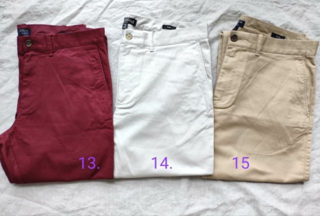 Quần Chino Khaki Nam Jcrew Slimfit Flex Pant Mercantile-Có Sẵn Giá Siêu Tốt