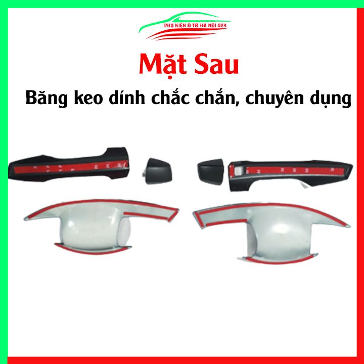 Ốp tay hõm nhựa đen Xpander 2018-2020 sáng bóng chống trầy bảo vệ cửa xe ô tô