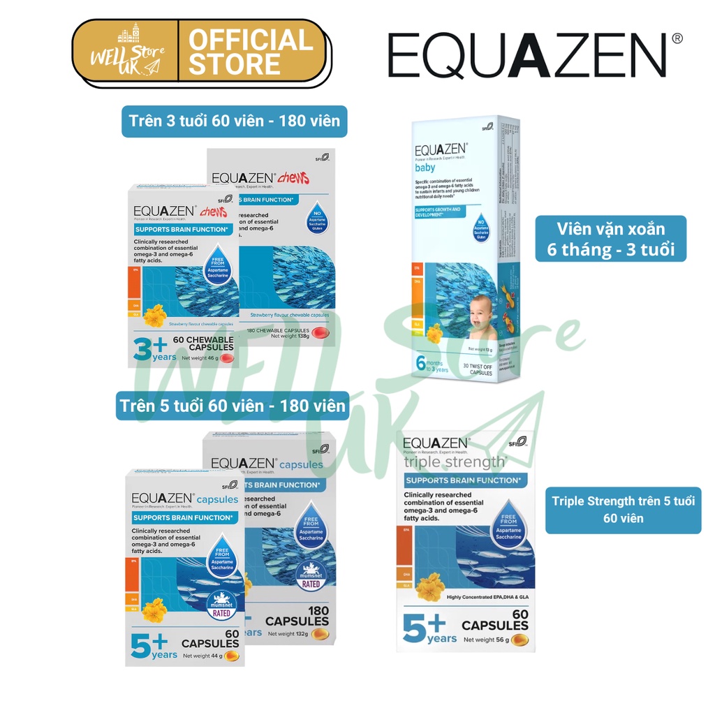 Viên bổ sung DHA cho bé Equazen Eye-Q cho bé từ 6 tháng tuổi