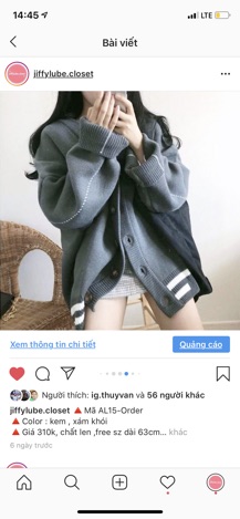 [ORDER] Áo len oversize