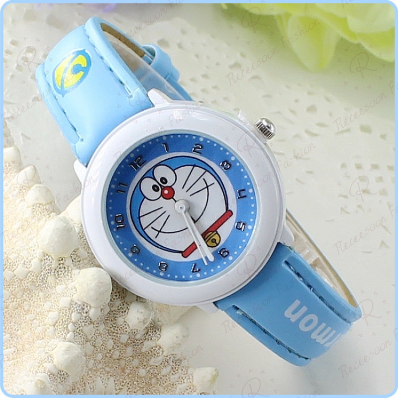 Đồng hồ thạch anh dây da hình Doraemon | BigBuy360 - bigbuy360.vn