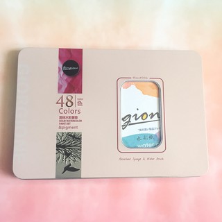 Bộ 48 Màu Nước Vẽ Cao Cấp Giorgione Kèm Bút Nước,Bút Lông, Bút Chì, Miếng Mút, Giấy Vẽ - Màu Hồng