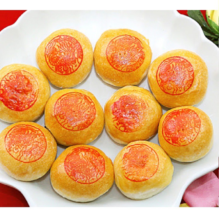 [1hộp] Bánh pía đậu xanh sầu riêng sánh dẻo thơm ngon (5 cái mini) 140gr