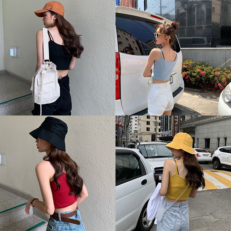 Áo nữ không tay màu trơn gợi cảm | BigBuy360 - bigbuy360.vn