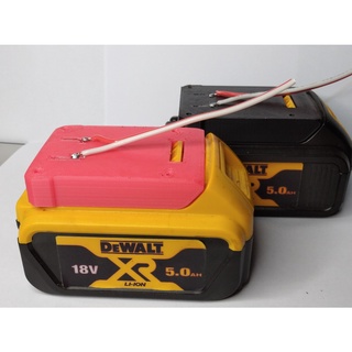 Đế pin Dewalt 20v ver.2 đã có tiếp điểm.