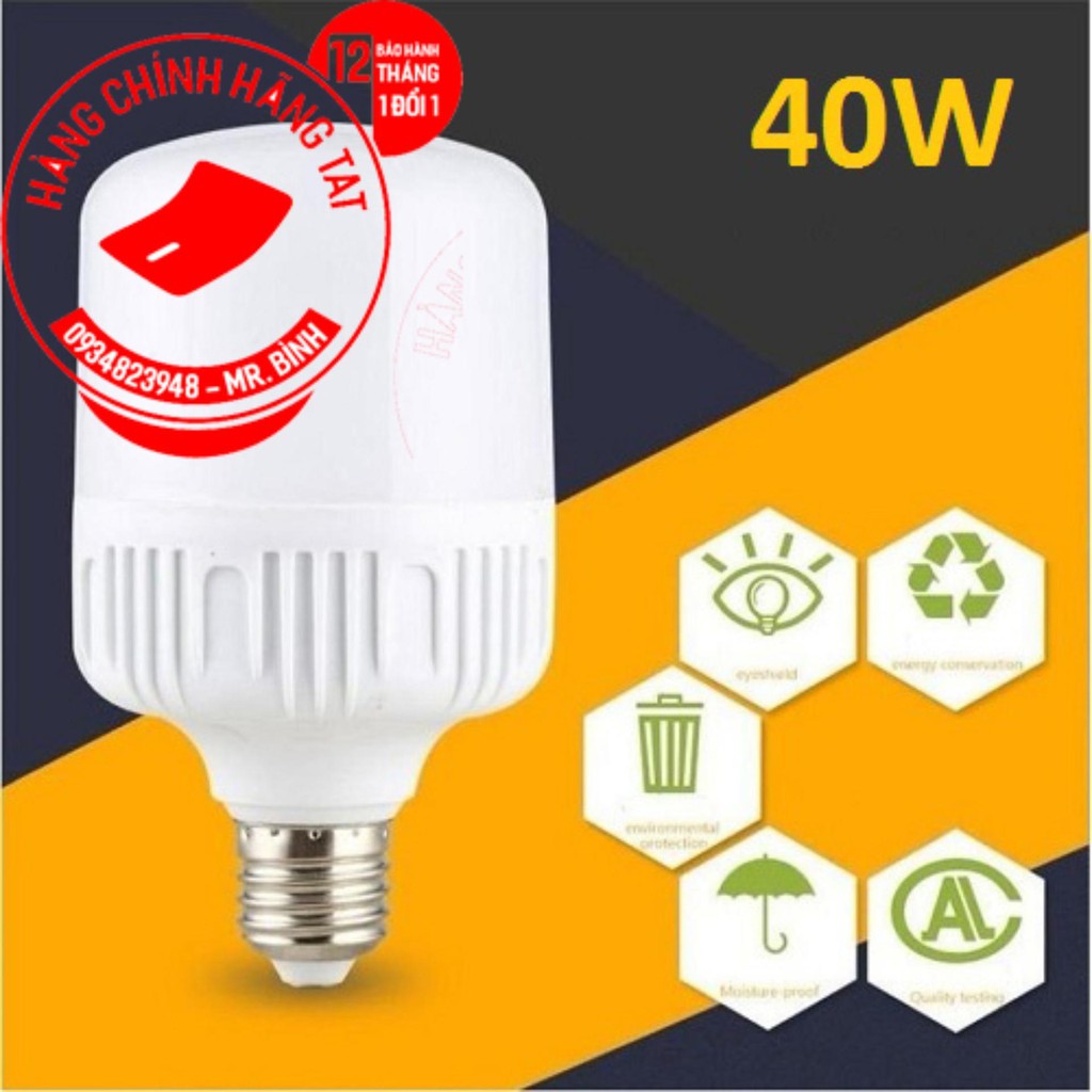 Bộ 2 Bóng đèn Led trụ 40W Siêu sáng - tiết kiệm điện