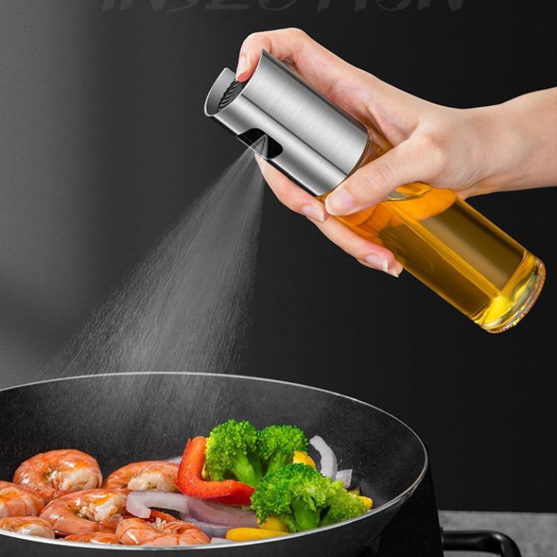 Bình xịt dầu ăn phun sương cho nồi chiên không dầu chai thủy tinh cao cấp 100ml (E50)