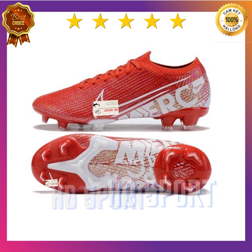 [Tặng Túi Rút,Tất,Vớ Cao Cấp] Giày Đá Bóng, Giày Đá Banh Sân Cỏ Tự Nhiên Mercurial Vapor 13 Elite FG King of Boot