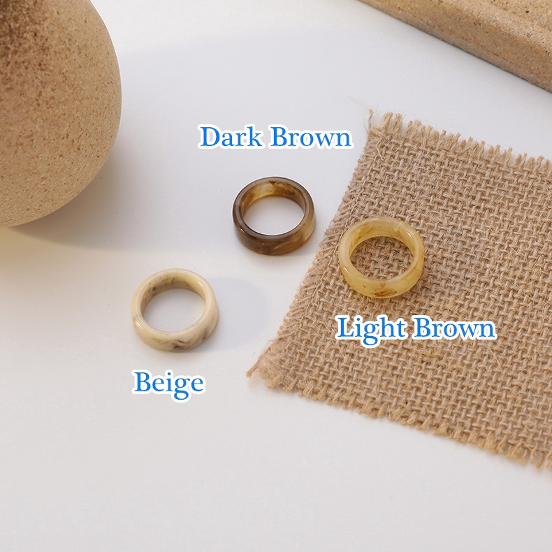 XiaoboACC Nhẫn Thiết Kế Đơn Giản Phong Cách Hàn Quốc