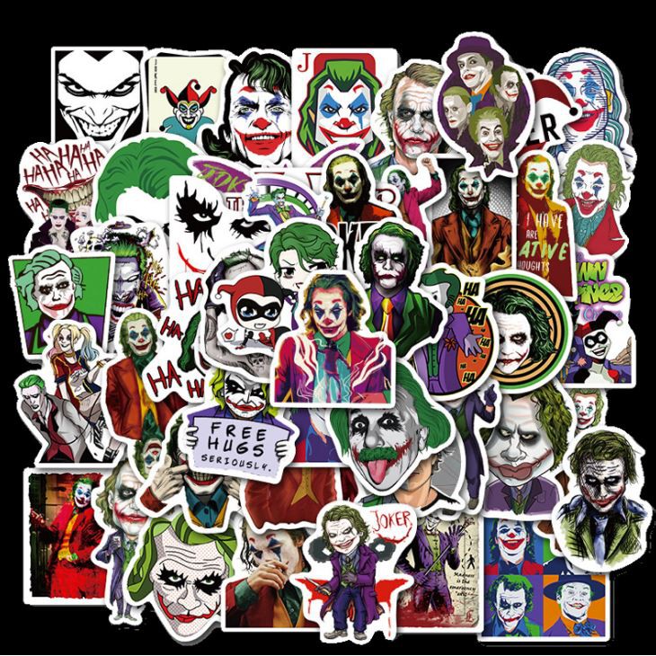 Sticker JOKER nhựa PVC không thấm nước, dán nón bảo hiểm, laptop, điện thoại, Vali, xe,  Cực COOL#22