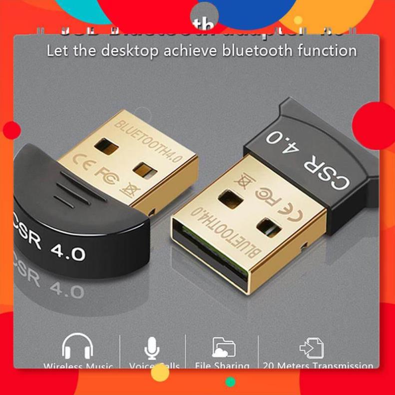 USB Bluetooth Dongle 5.0 HJX 001 giúp máy tính bàn, máy tính cây Laptop thu phát sóng bluetooth ARIGATOVN