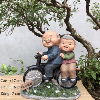 Tượng Ông Bà lão decor siêu đẹp