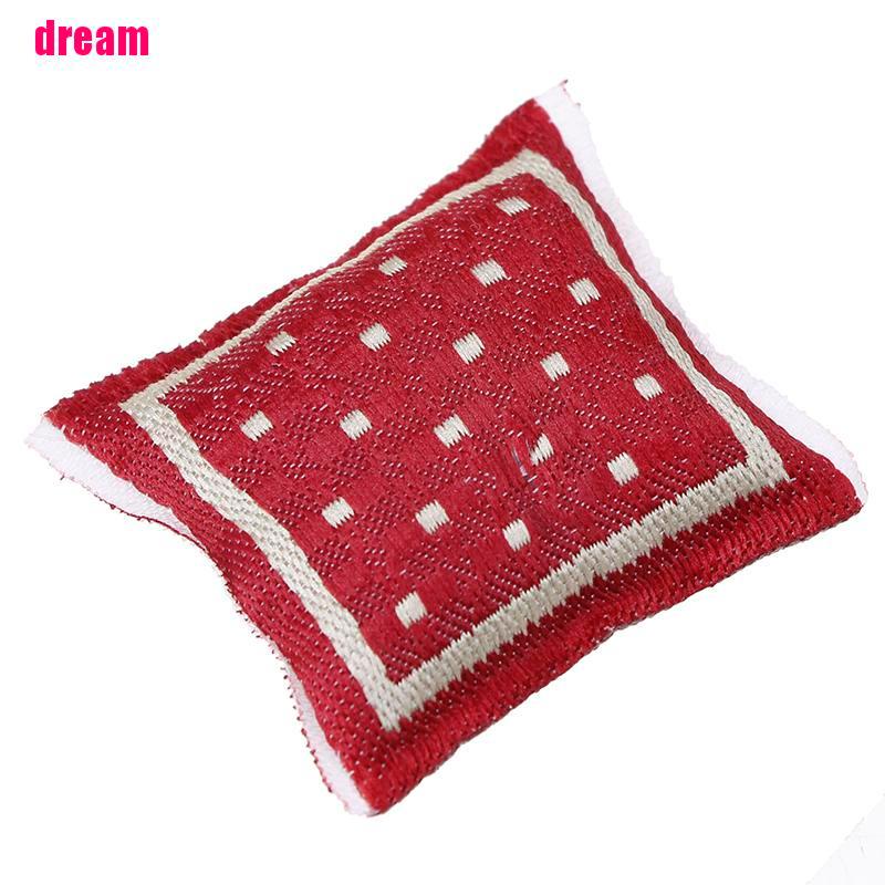 Gối Cotton Hình Vuông Trang Trí Nhà Búp Bê Tỉ Lệ 1: