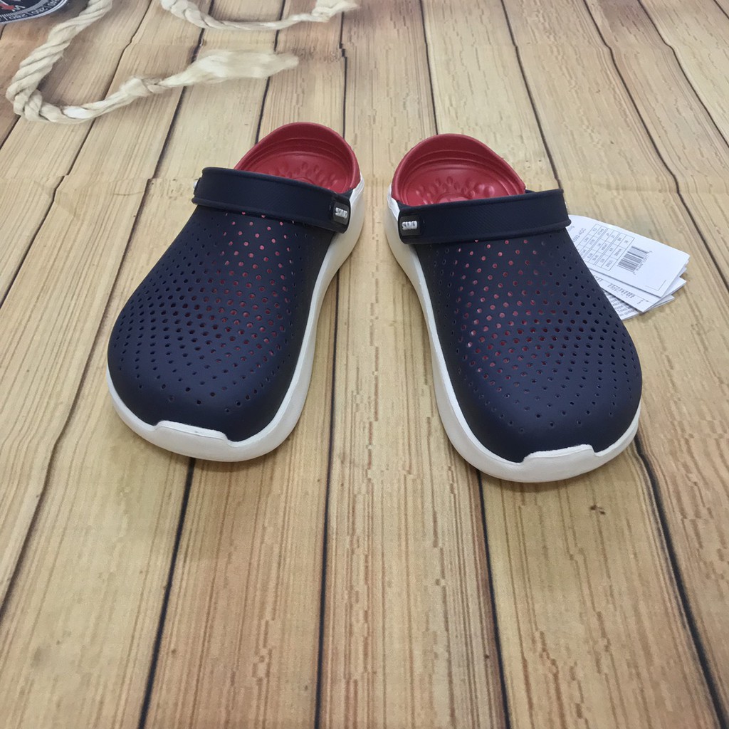 Sục Cross Literide đẹp êm mềm cho nam nữ - Màu xanh navy lót đỏ (CR501) | BigBuy360 - bigbuy360.vn