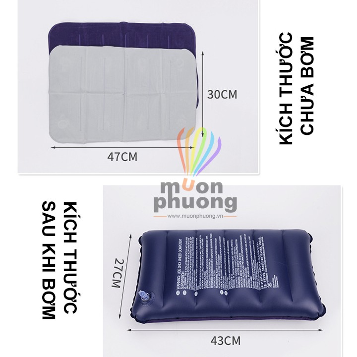 [FRSHIP 20K] Gối hơi văn phòng du lịch dã ngoại PVC - MUÔN PHƯƠNG SHOP | BigBuy360 - bigbuy360.vn