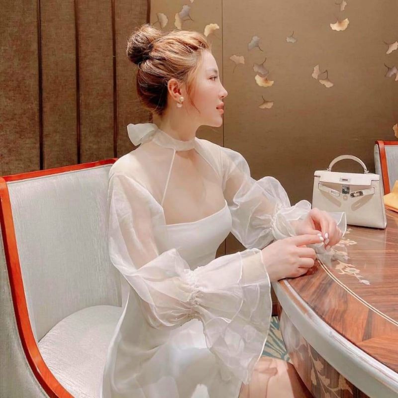 Đầm thiết kế Lagi Dress thiết kế lạ mắt đúp lót full đầm chất cotton thái kèm ảnh thật shop chụp và quay video