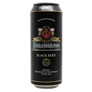 Bia feldschlobchen black beer 5% – lon 500ml – thùng 24 lon