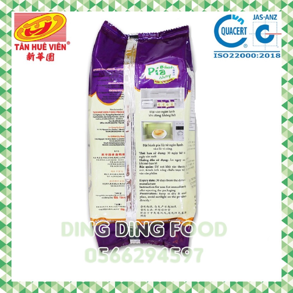 Bánh Pía Chay Khoai Môn Sầu Riêng 400g  Tân Huê Viên| Bánh Pía Khoai Môn Chay Sóc Trăng - DING DING FOOD