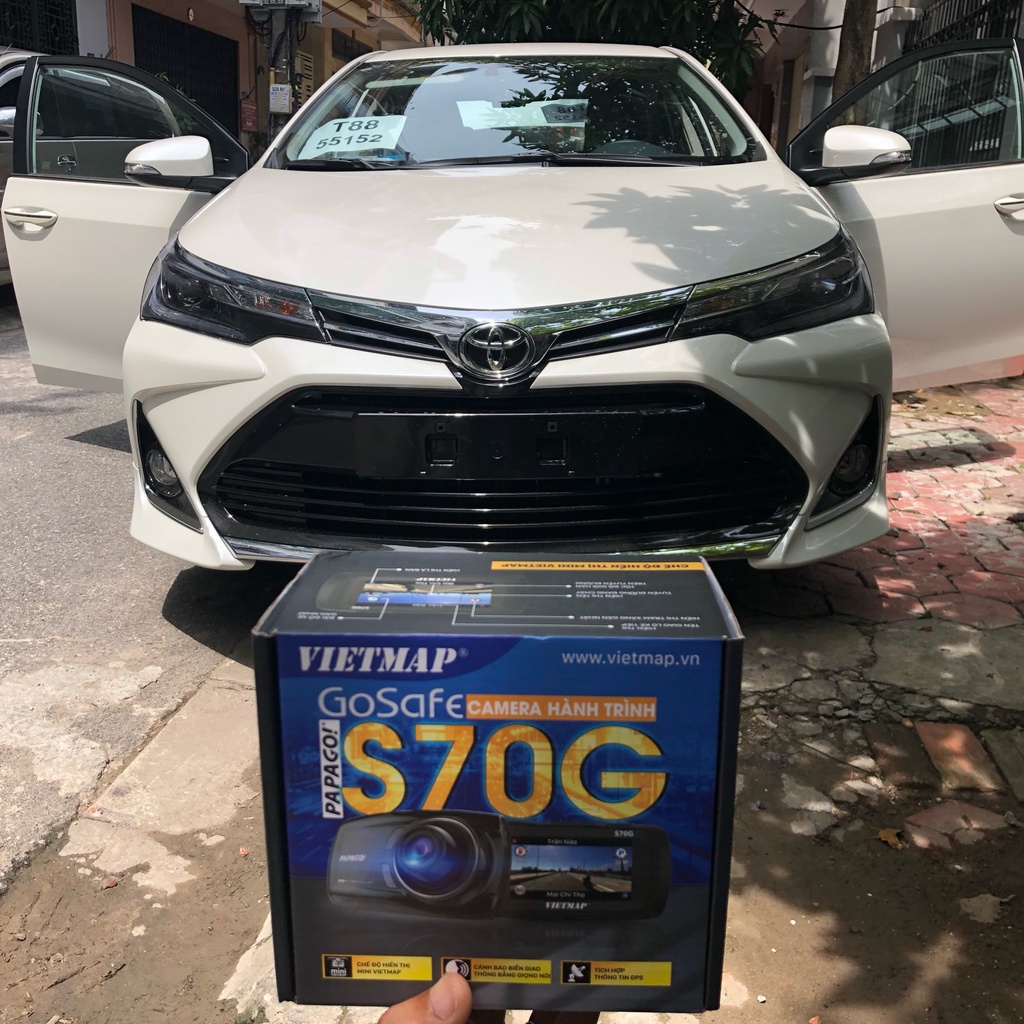 Camera hành trình Vietmap PAPAGO GoSaFe S70G, cảnh báo giao thông, mini bản đồ Vietmap, hàng chính hãng. | BigBuy360 - bigbuy360.vn