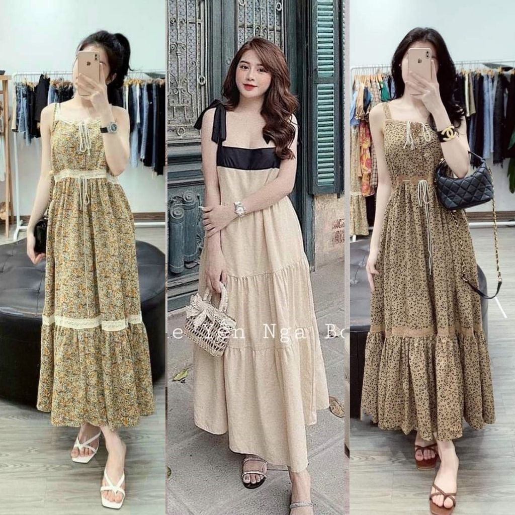 Đầm bầu hai dây thời trang thiết kế MSP325 Mom and Baby