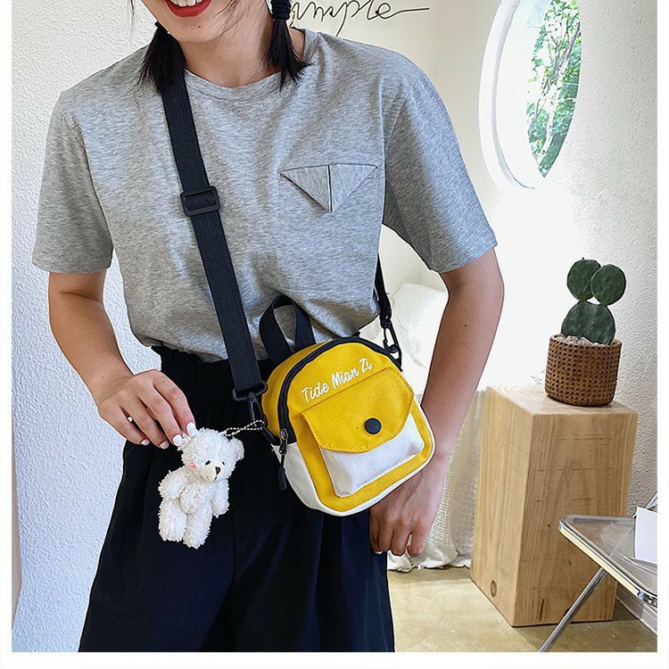 HOT TREND💥 Túi đeo chéo unisex đựng đồ canvas phong cách Hàn Quốc siêu HOT NKV003