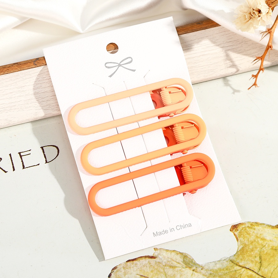 Bộ 3 kẹp tóc Haimeikang màu trơn thời trang cho nữ