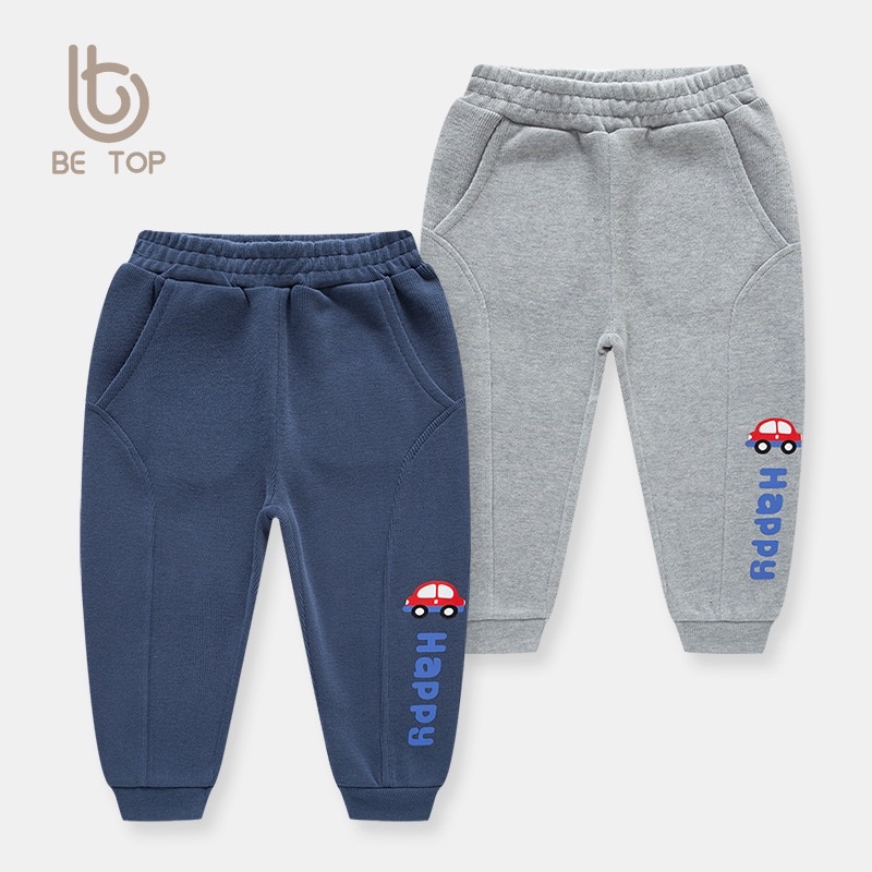 Quần nỉ trẻ em Betop quần dài bé trai chất cotton Q04