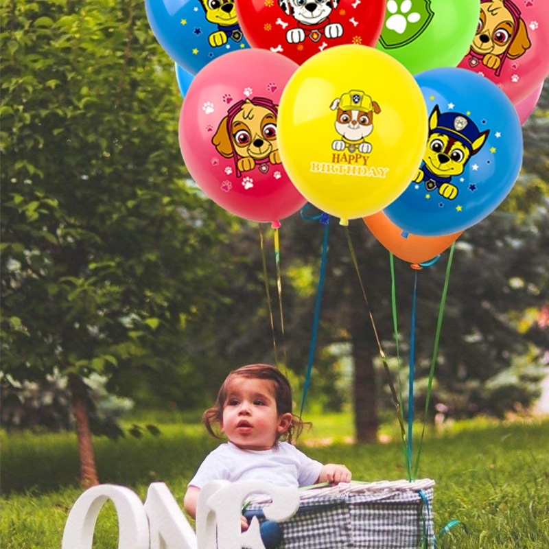 12 "Marshall Rubble Chase Skye Paw Patrol Latex Balloons Kids Birthday Party Trang trí
