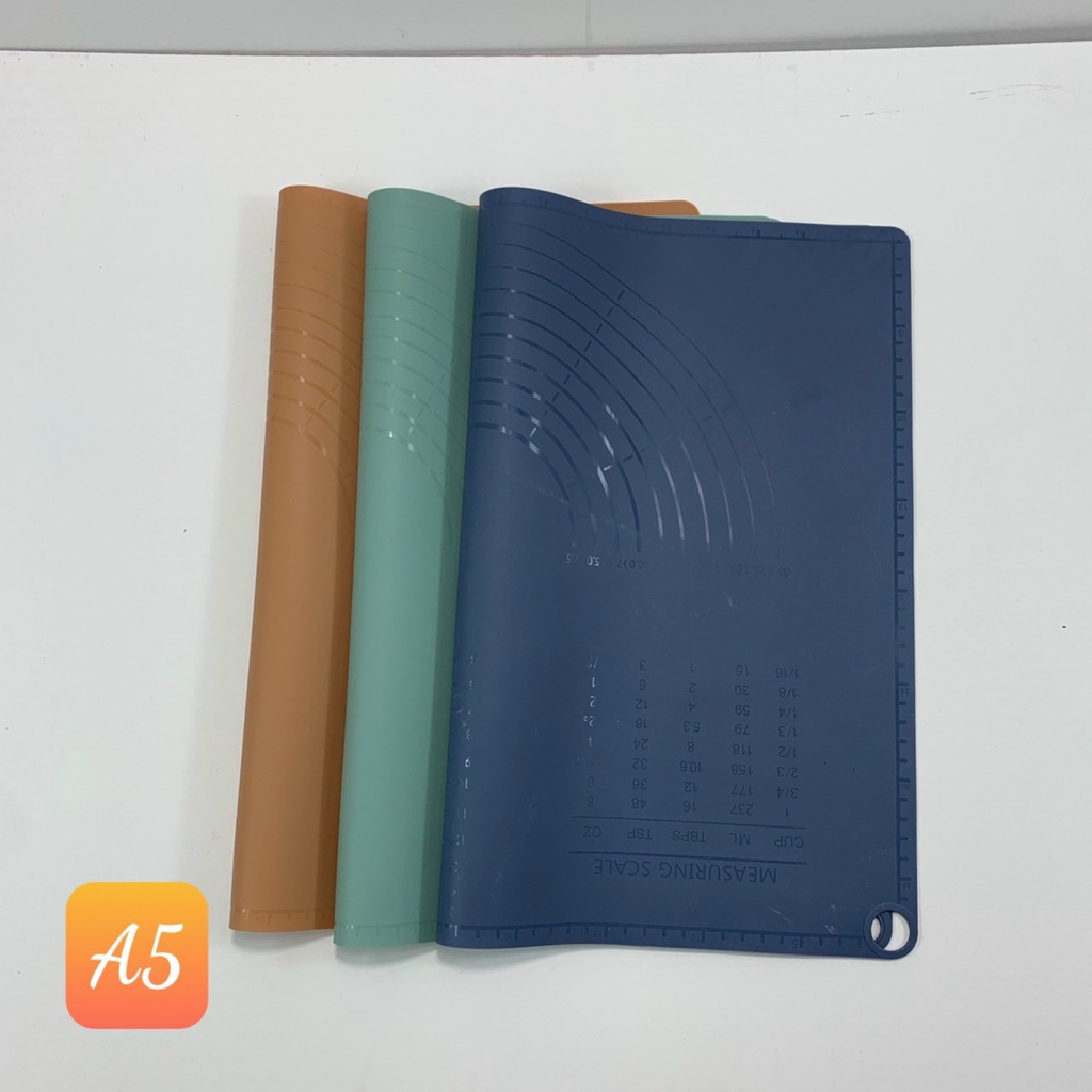 /-rose Set thảm nhào bột + cây lăn bột