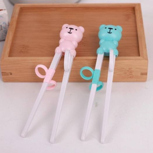 Đũa ăn dặm cho bé - THỊ NHÍM STORE - Đũa tập gắp, đũa ăn dặm cho bé hình gấu