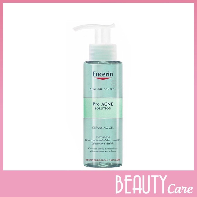 EUCERIN GEL RỬA MẶT DÀNH CHO DA NHỜN MỤN PROACNE CLEANSING 200ML