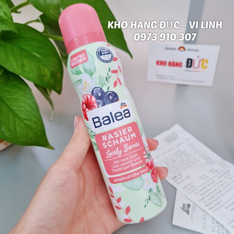 (Đủ Bill)Gel Bọt cạo lông Balea rasier Đức- Bộ dọn lông, Kho Hàng Đức