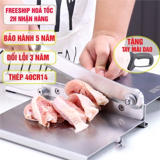 Dao thái thịt, máy thái thịt đông lạnh, chặt gà, thịt bò, dao chặt đa năng, kd0142, inox 430, đổi lỗi 3 năm