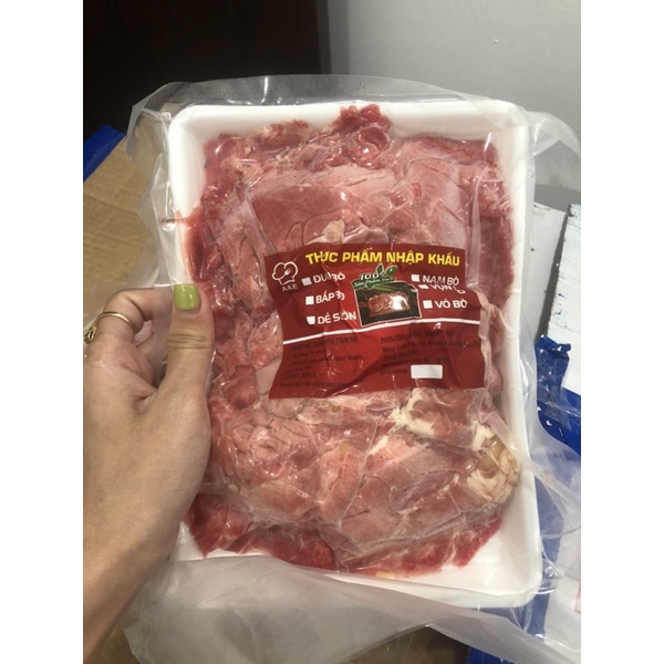 Bắp bò Úc thái lát tiện lợi khay 500g