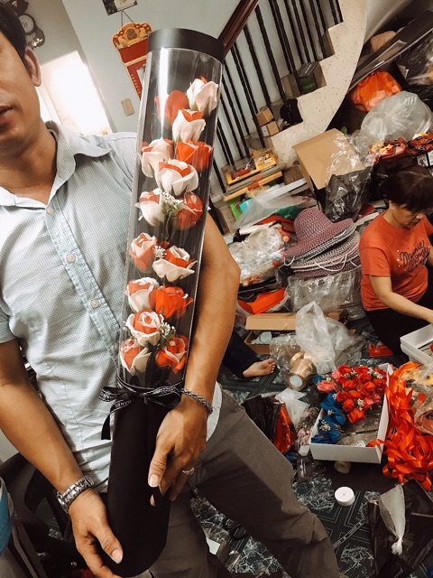 Hoa Hồng sáp thơm hộp ống. #tặng mẹ,#hoa tặng người yêu ,#valentine,#sinh nhật