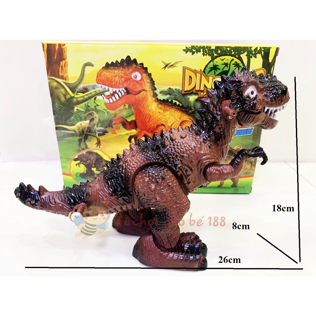 Khủng long bạo chúa T rex chạy pin có nhạc có đèn