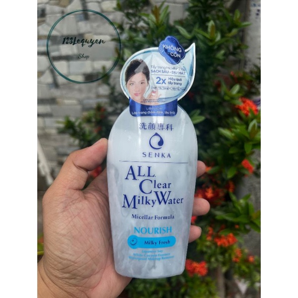 Tẩy trang Senka All Clear Milky Water 230ml - Tẩy trang sữa 2 lớp