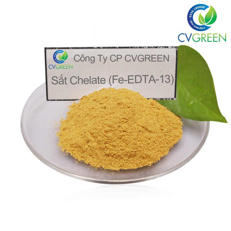 Vi lượng Sắt Chelate (Fe-EDTA-13) tan hoàn toàn trong nước (gói 100g)